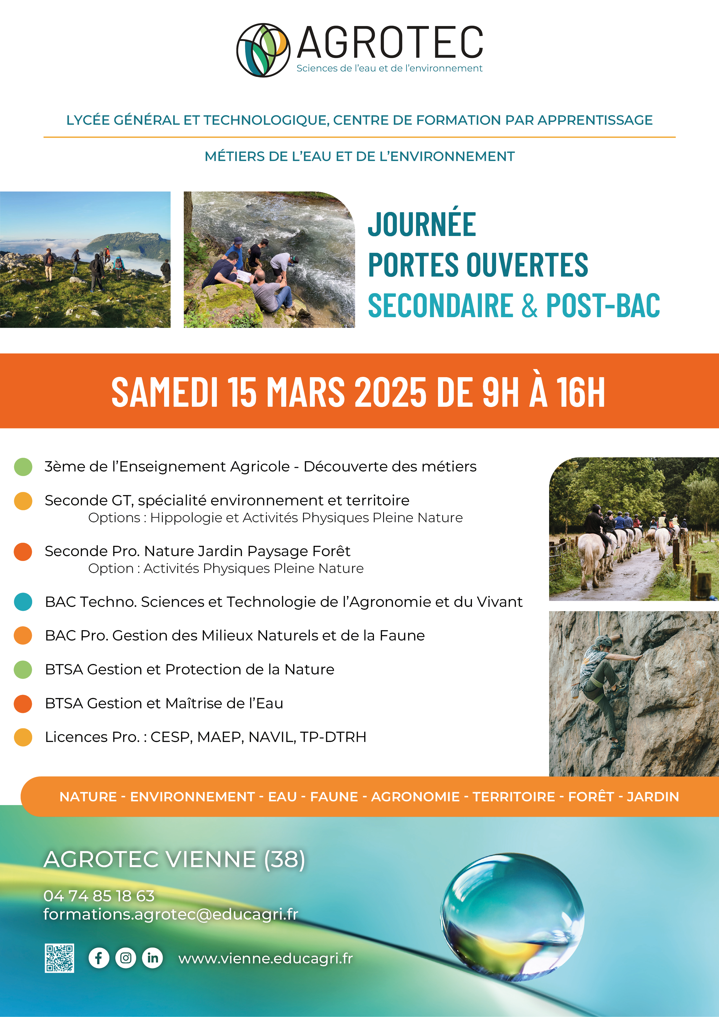 Flyer des JPO du 9 mars 2024